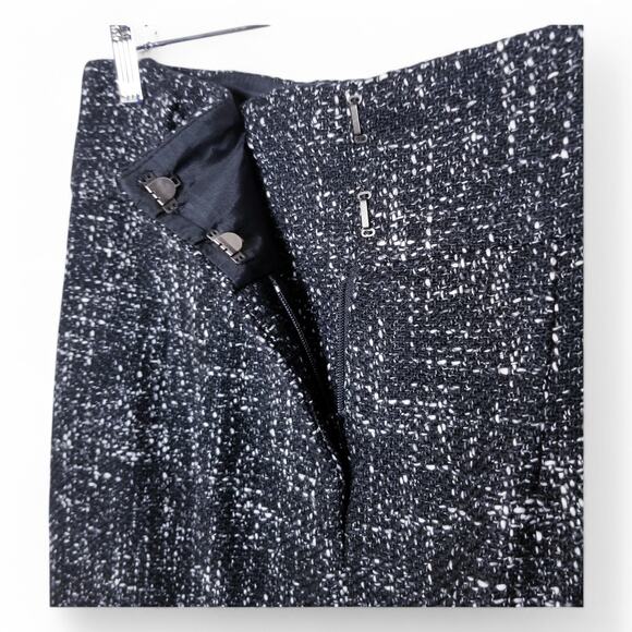 ELLIOTT LAUREN High Waist Kick Pleat Pencil Skirt Classic Tweed Lined Size 4 NEW - Picture 6 of 8